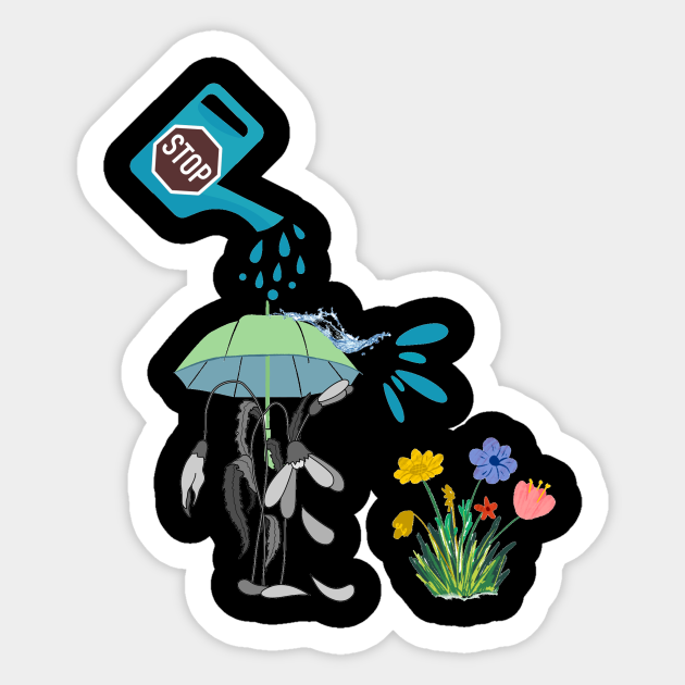 Stop watering dead flowers Quote Sticker TeePublic